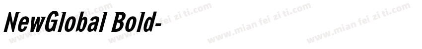 NewGlobal Bold字体转换